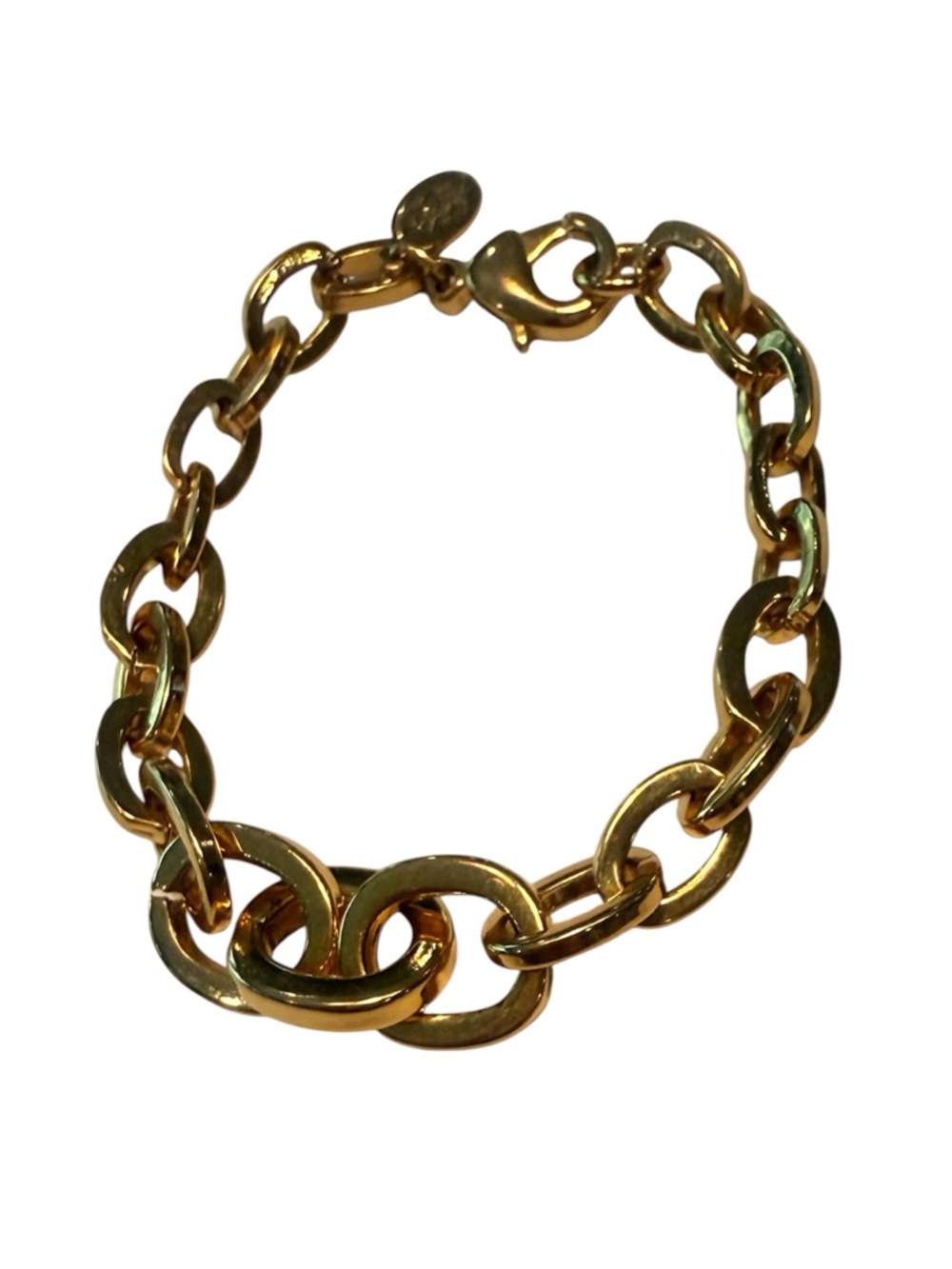 Vintage Premier Designs Gold Link Chain Charm Bracelet - Women Jewelry